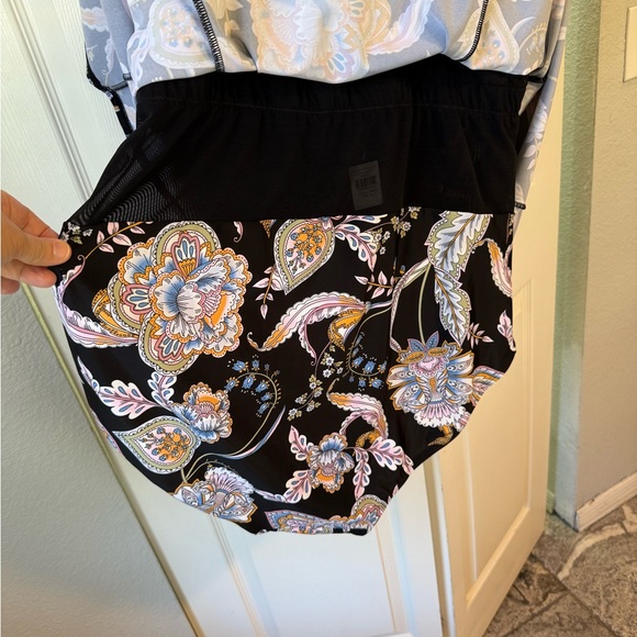 NWT Avenue Swimsuit Swim Dress Plus Size 26W Jungle Paradise Paisley on Black - Picture 10 of 12